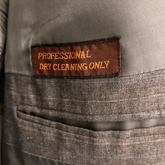 Vintage Mens Blazer & Waist coat Grey Size Small - Picture 6 of 12